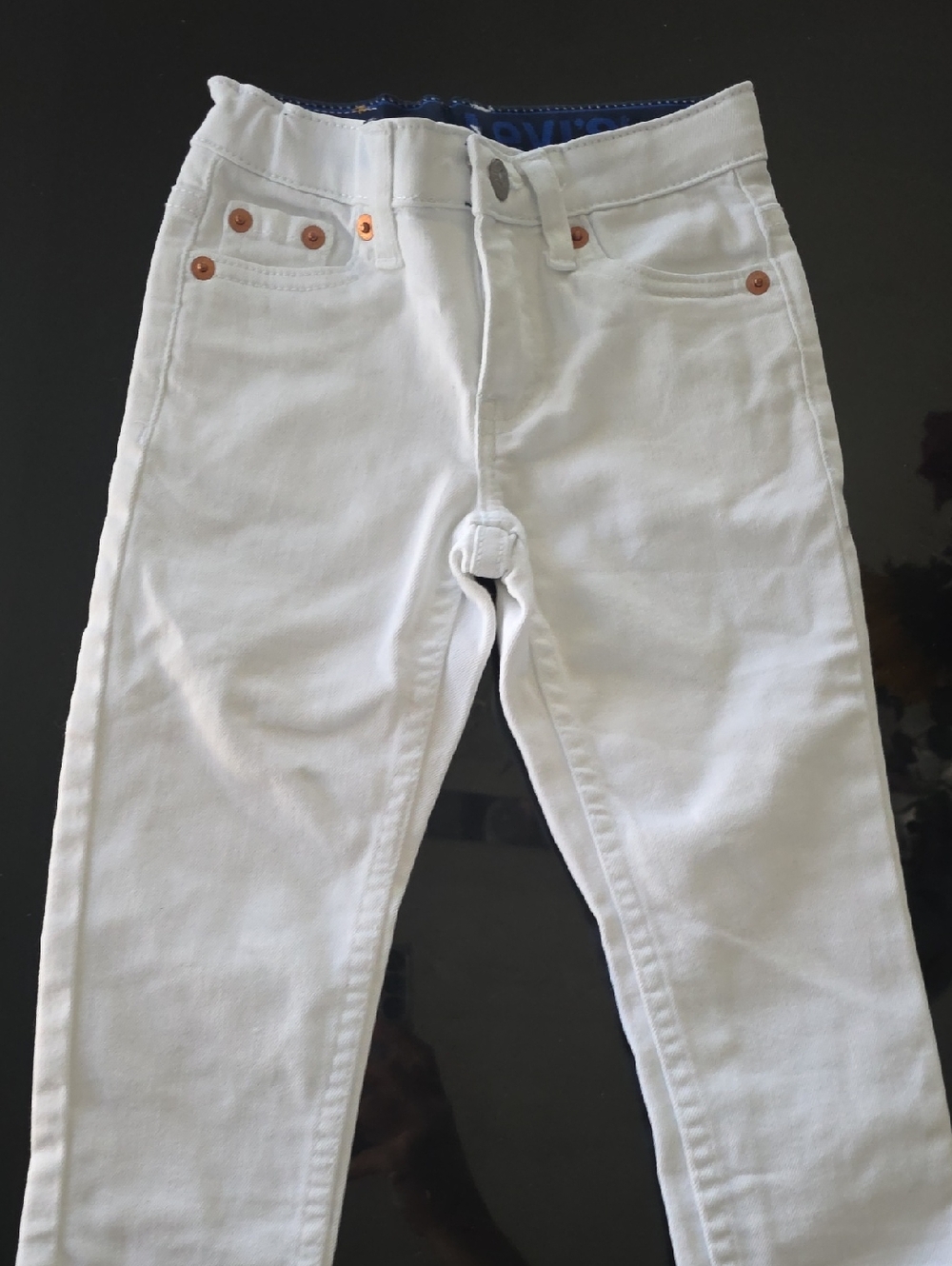 Levis 502 Taper  white Toddler boy jeans